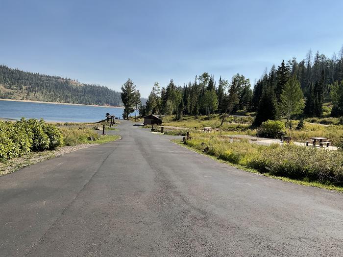 Spruces Campground (Dixie NF) — View of Navajo Lake from the campground