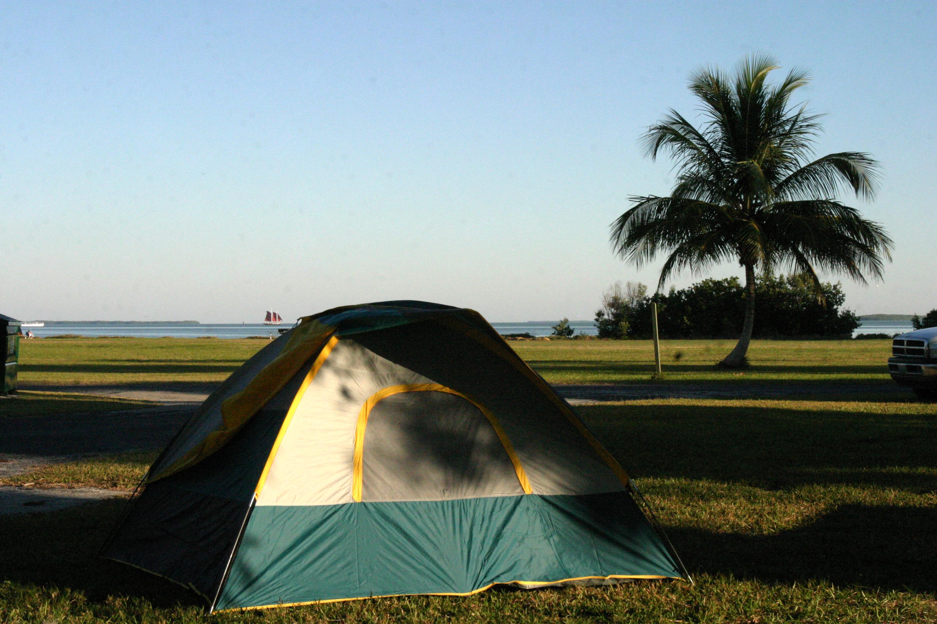Flamingo Campground — Tent at Flamingo Campground