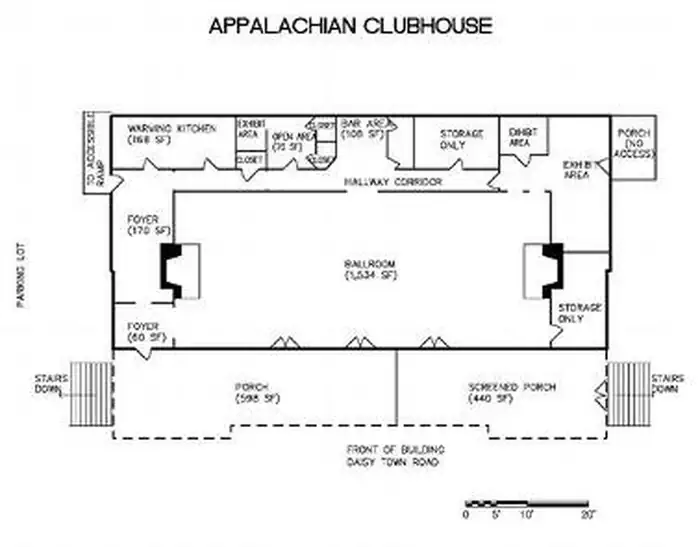 Appalachian Clubhouse — APPALACHIAN CLUBHOUSE floor plan