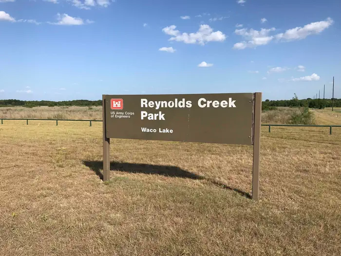 Reynolds Creek — Reynolds Creek Park Main Entrance Sign.