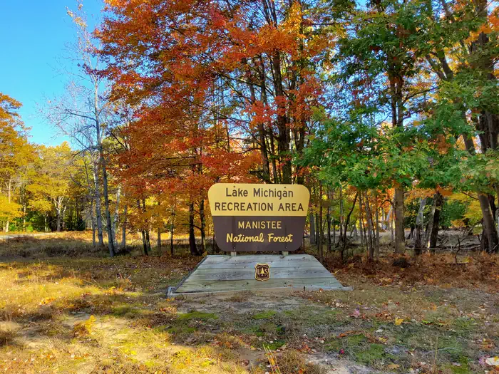 Lake Michigan Recreation Area — LMRA Sign