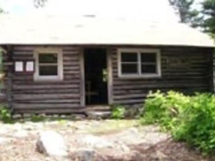 Doublehead Cabin β Exterior of a small wooden cabin