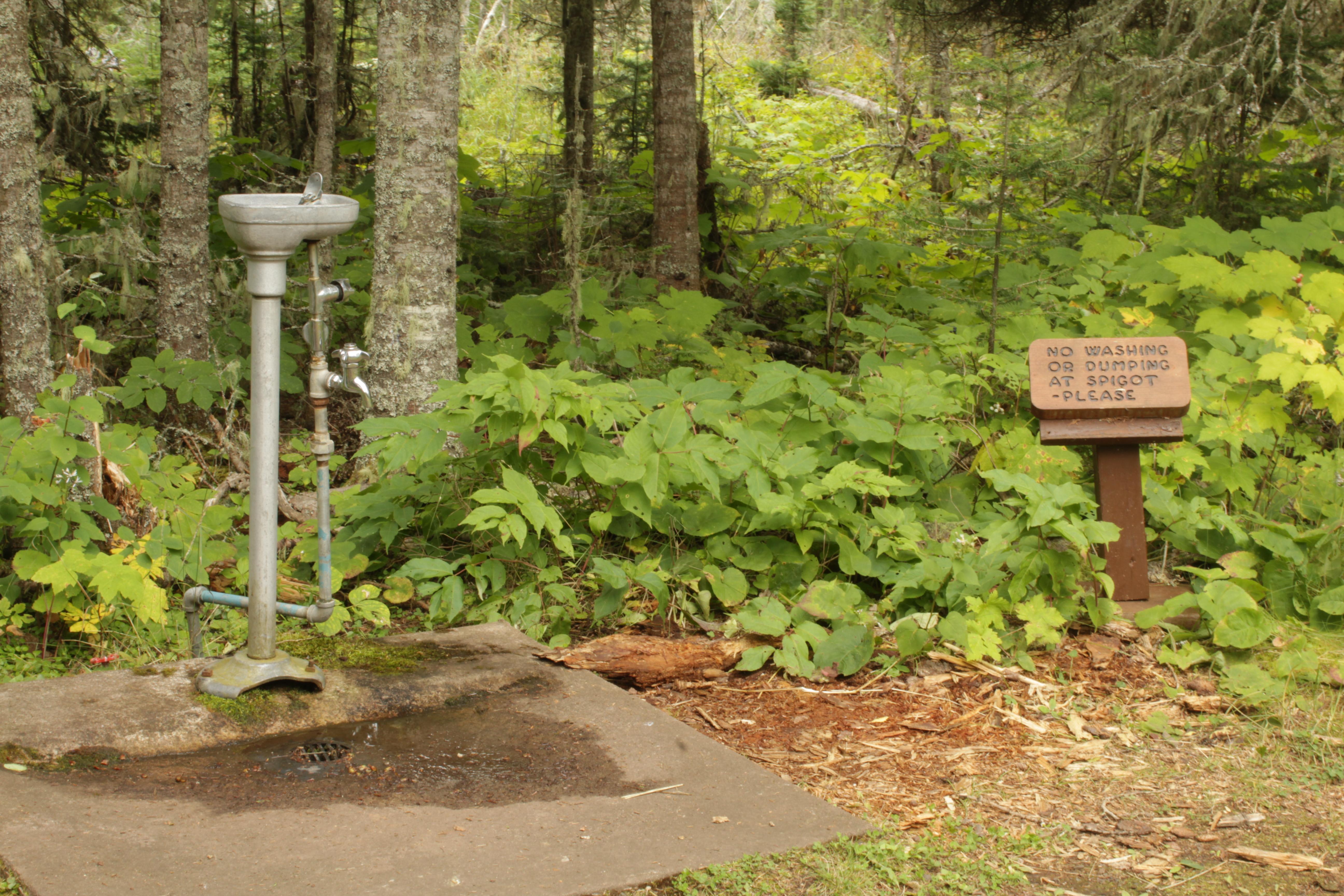 Rock Harbor Campground — Water Filling Station in the Rock Harbor Campground