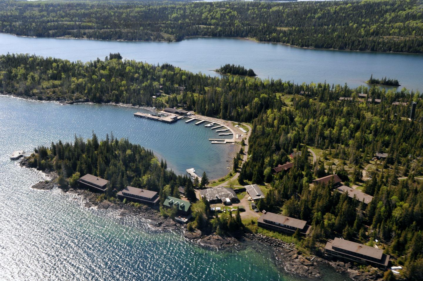 Rock Harbor Campground — Aerial View of Rock Harbor