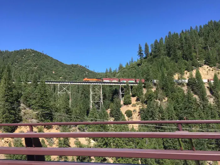 Spanish Creek Campground — Train passes nearby Spanish Creek Campground