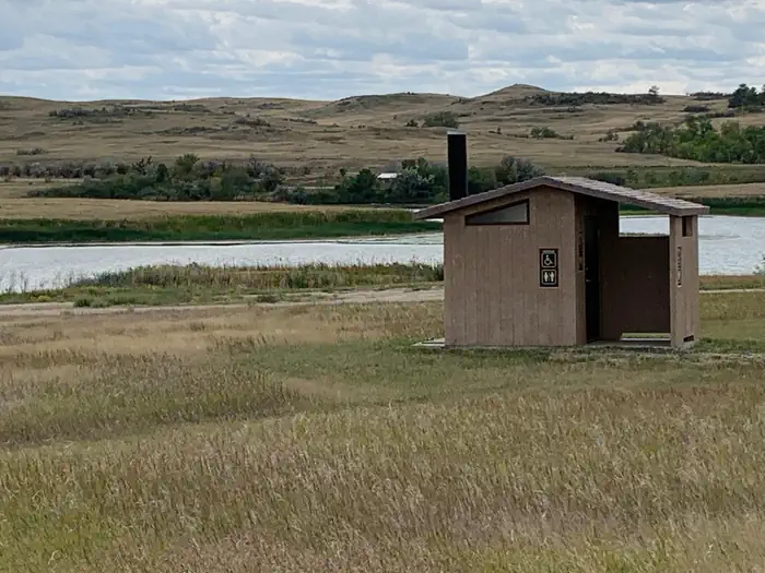 Sather Lake — Vault toilet