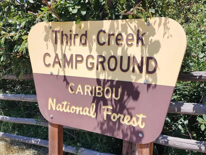 Third Creek Group Site — Third Creek Campground Sign