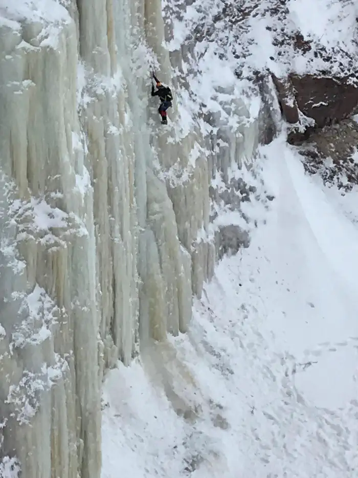 Grand Island National Recreation Area — Ice climbing on Grand Island