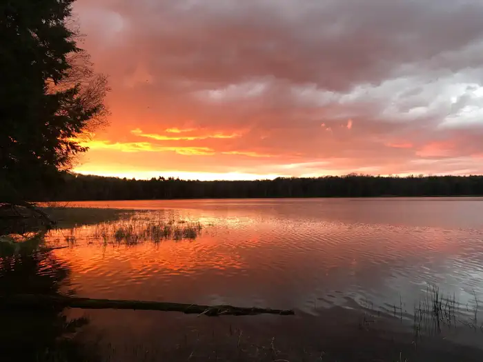 Lost Lake Cabins — Sunset over the Lake
