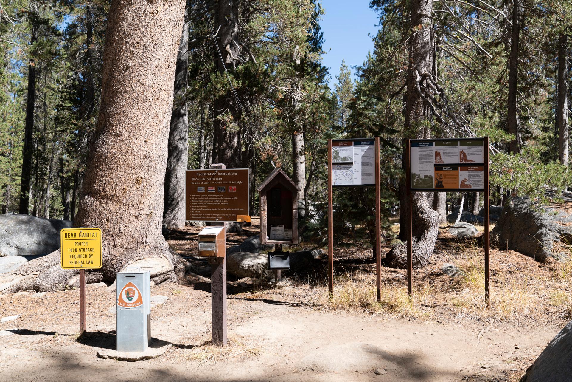 White Wolf Campground — White Wolf Campground Registration Area