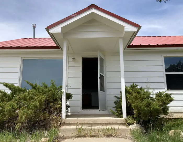 Orange Olsen — The front porch of Orange Olsen Dwelling.