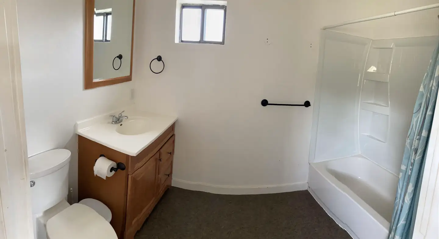 Orange Olsen — The bathroom at Orange Olsen Cabin