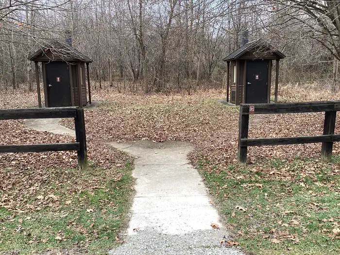 Blackwell Campground — A photo of vault toilets at Blackwell Campground