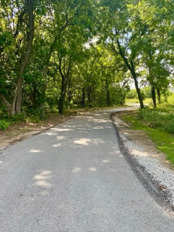 Brush Creek Public Use Area — The fitness trail on Keystone Lake offers a mile long trail filled with wildlife and plenty of tree coverage for everyone to enjoy.