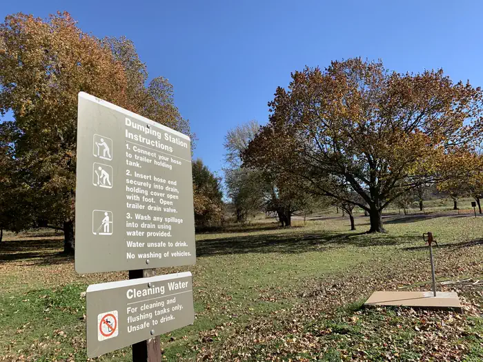 Brush Creek Public Use Area — Dump station provided for visitors camping in Brush Creek.