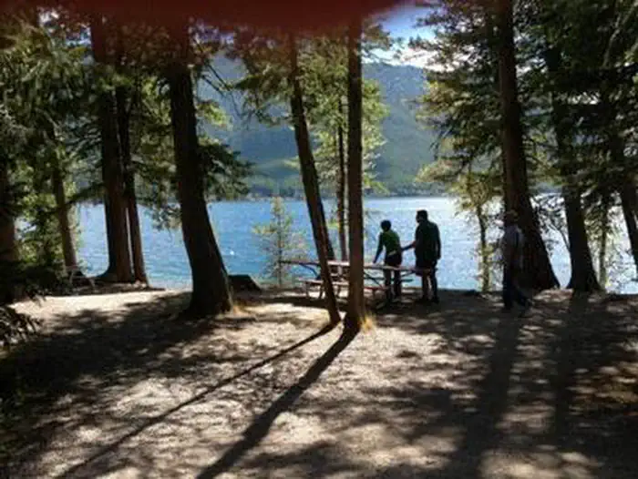 Apgar Group Sites — APGAR campsite photo on the shore of Lake McDonald