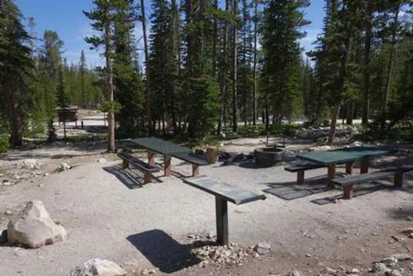 MEADOW LAKE CAMPGROUND — Site 3 (Double Site) Amenities - 2 picnic tables, campfire ring and preperation table