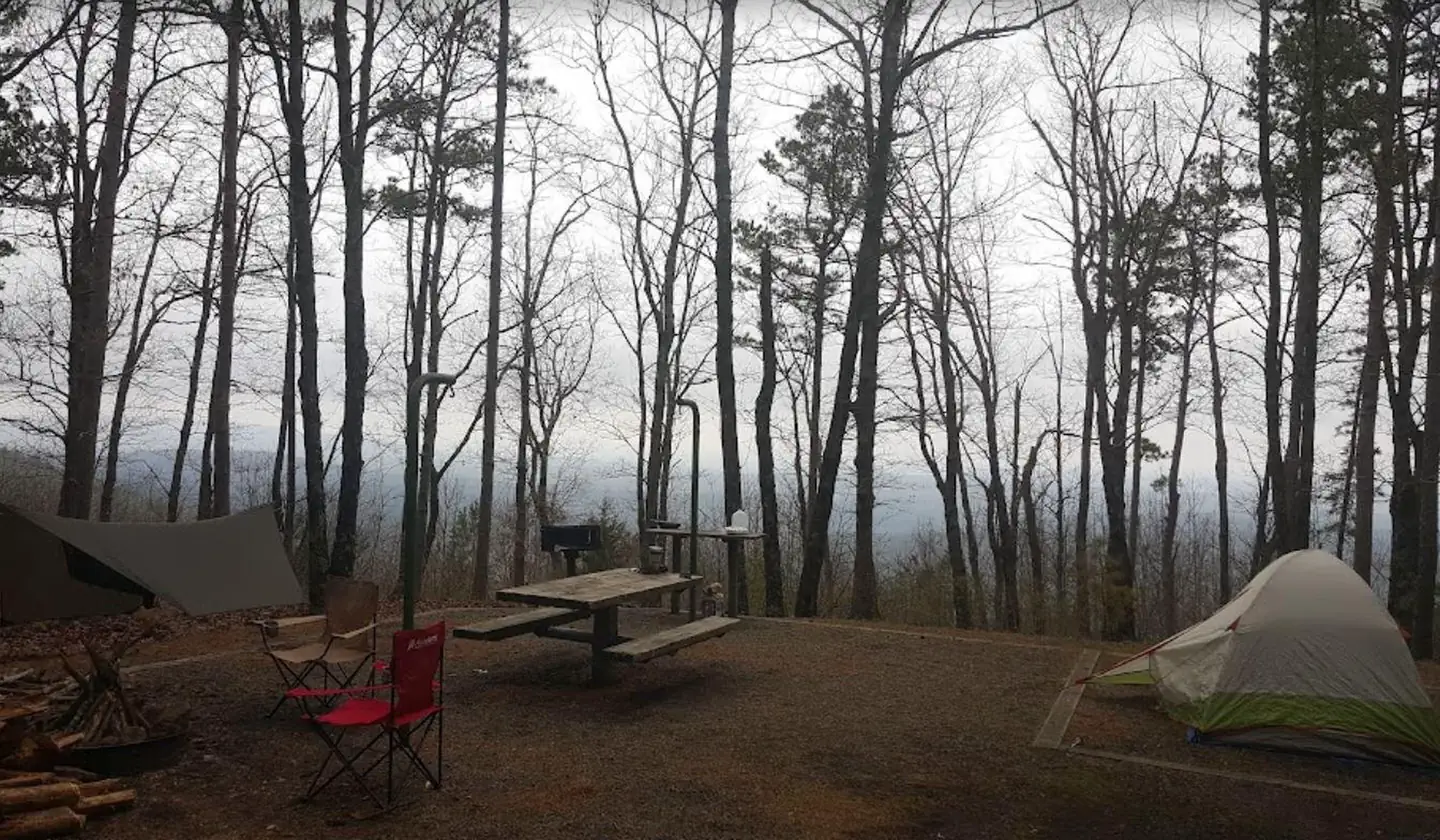 Winding Stair Campground (OK) — Winding Stair Campsites - Winter