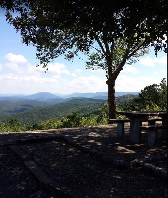 Winding Stair Campground (OK) — Mountain Top Views from Emerald Vista