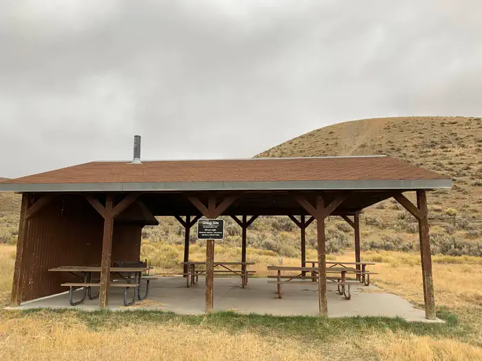 Little Creek Campground — Group site pavilion