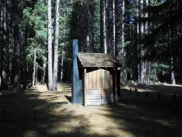 Whiskey Springs Campground — Whiskey Spring Campground restroom