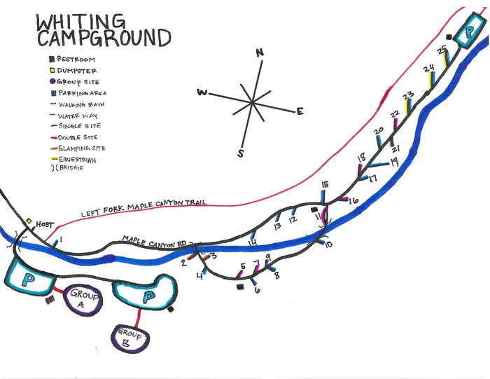 WHITING — Campground Map