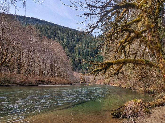 Marble Creek Campground — View of the Cascade River near Marble Creek Campground.