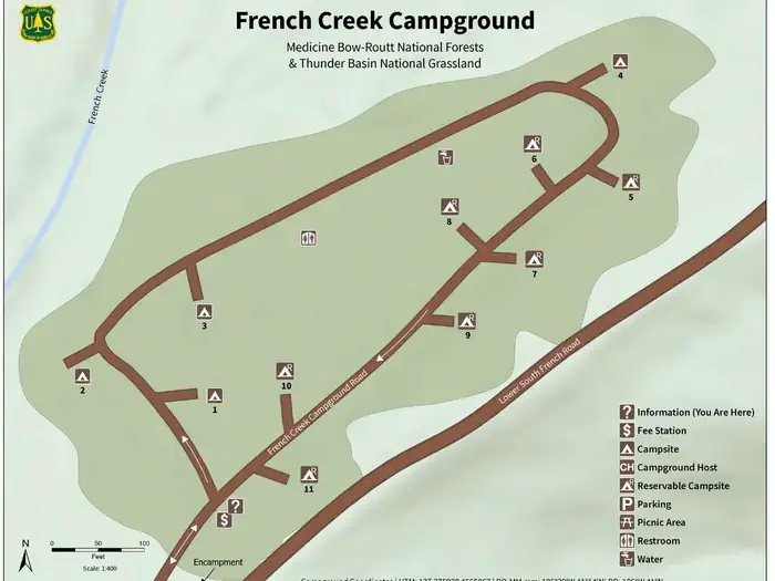 French Creek Campground (WY) — FrenchCreekMap
