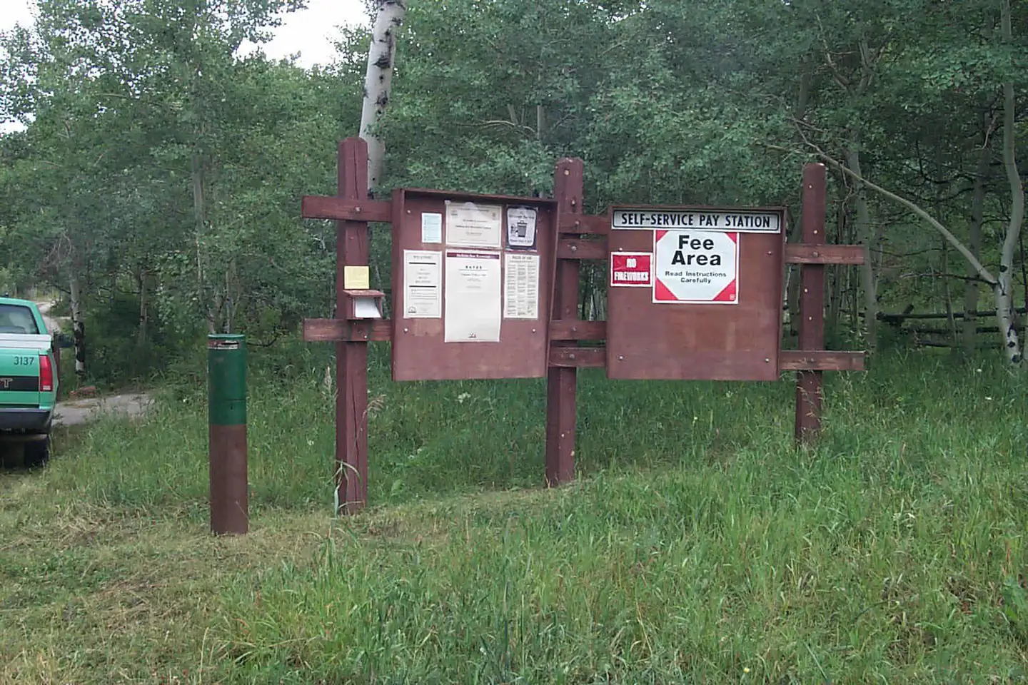French Creek Campground (WY) — french info sign