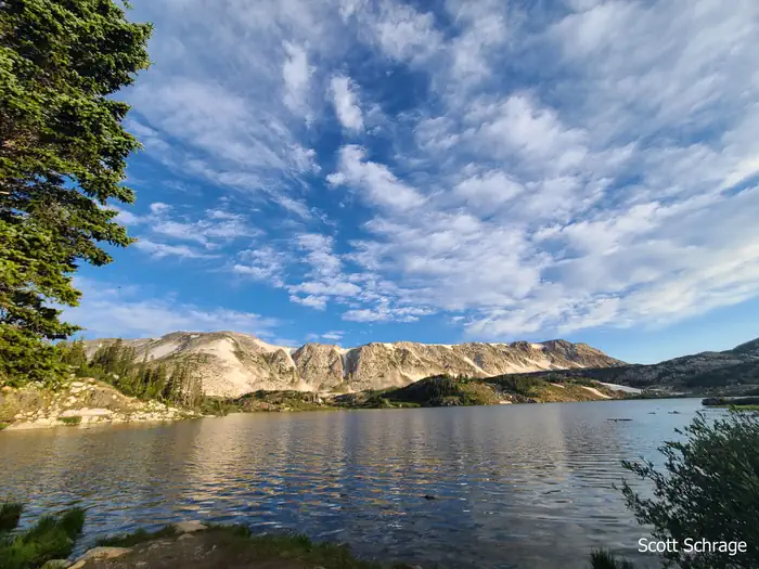 Sugarloaf Campground (WY) — Clouds and Snowy Range