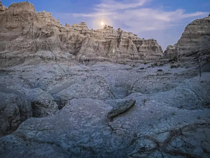 Cedar Pass Campground — Twilight in the Badlands