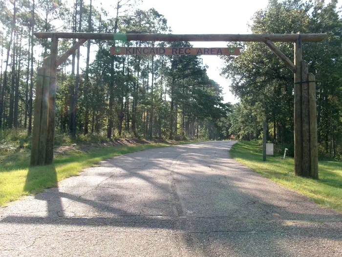 Kincaid Lake Campground — Kincaid Rec Area Entrance Sign