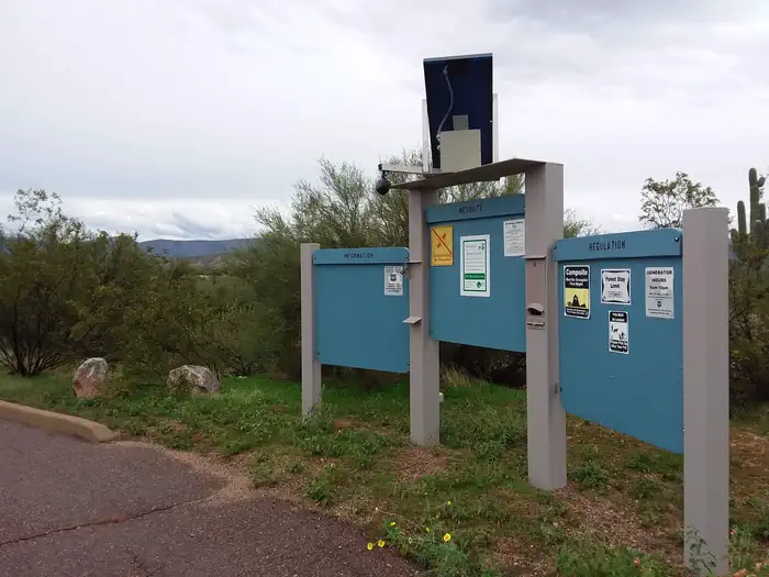 Schoolhouse Campground (AZ) — Schoolhouse Campground Information Kiosk