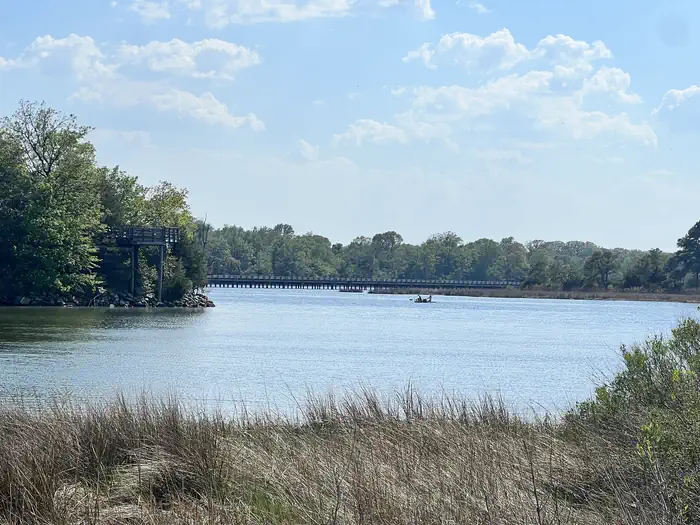 Pax River Hog Point Campgrounds — A photo of the view of harpers creek from Pax River Hog Point Campgrounds