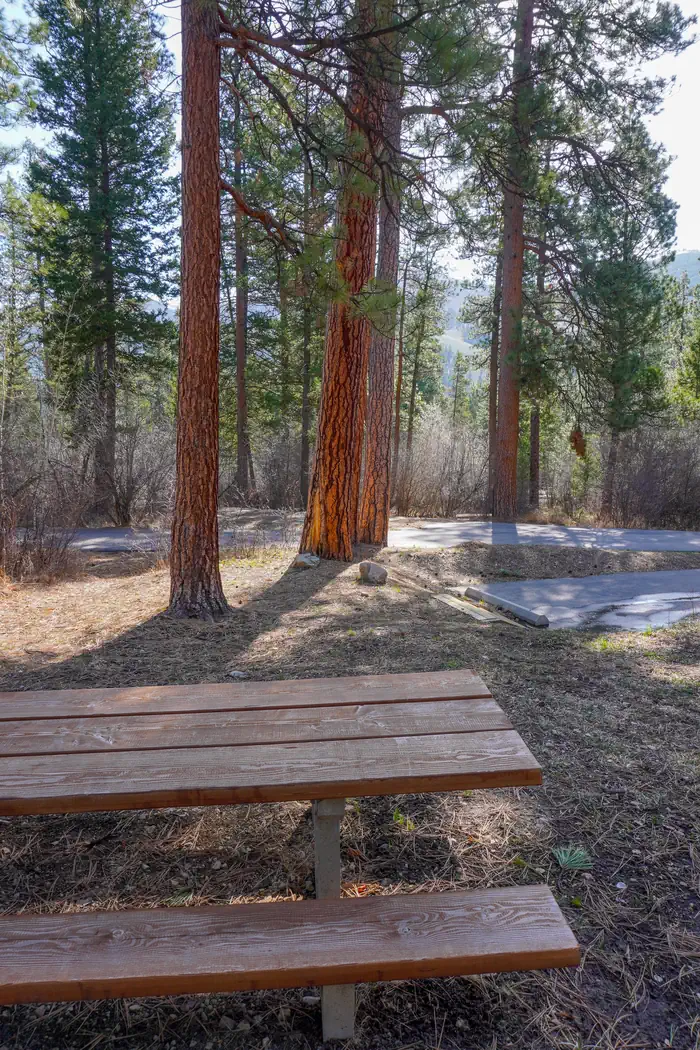 INDIAN TREES CAMPGROUND — INDIAN TREES CAMPGROUND  Campsite Table Scene