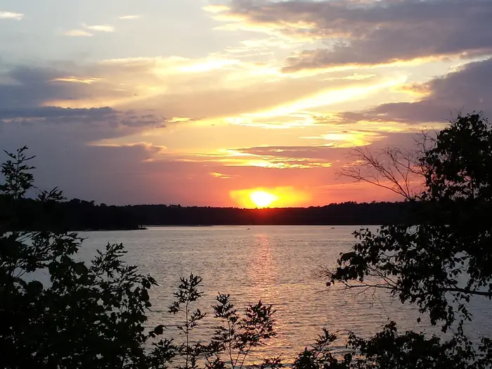 Gull Lake Recreation Area — Sunset view from the hiking trail