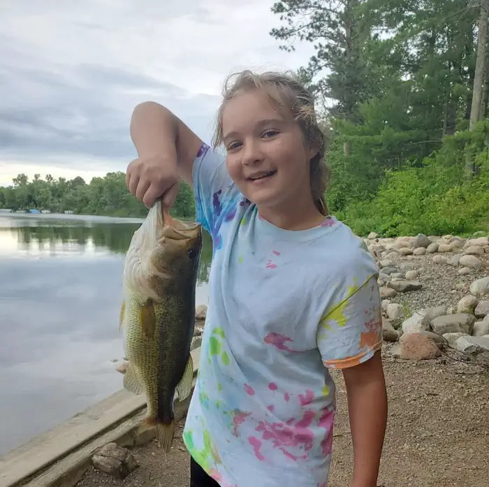 Gull Lake Recreation Area — Catch of the day at the upper fishing pier