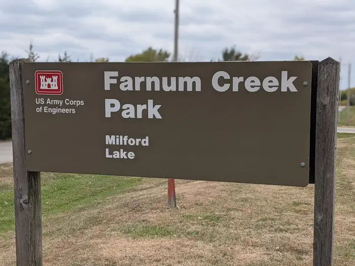 Farnum Creek — Farnum Creek Campground Entrance Sign