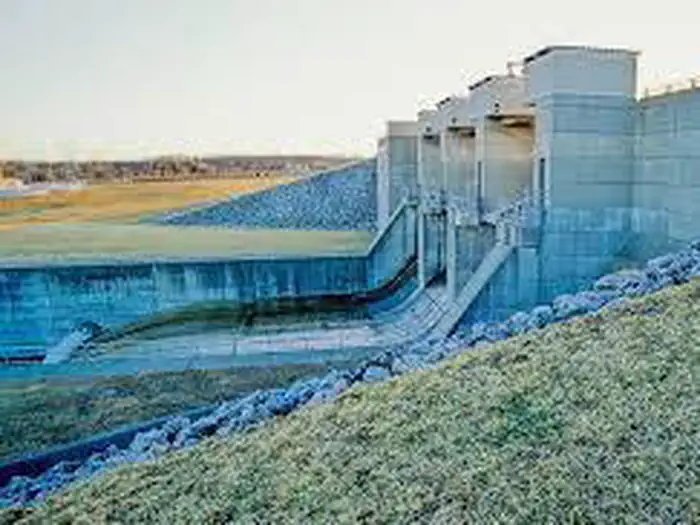 ALUM CREEK BELOW DAM AREA — Alum Creek Dam