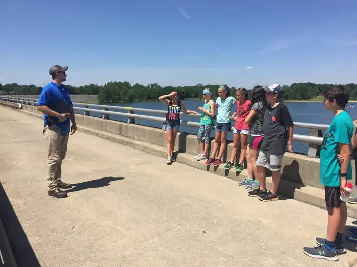 ALUM CREEK BELOW DAM AREA — Dam Tour