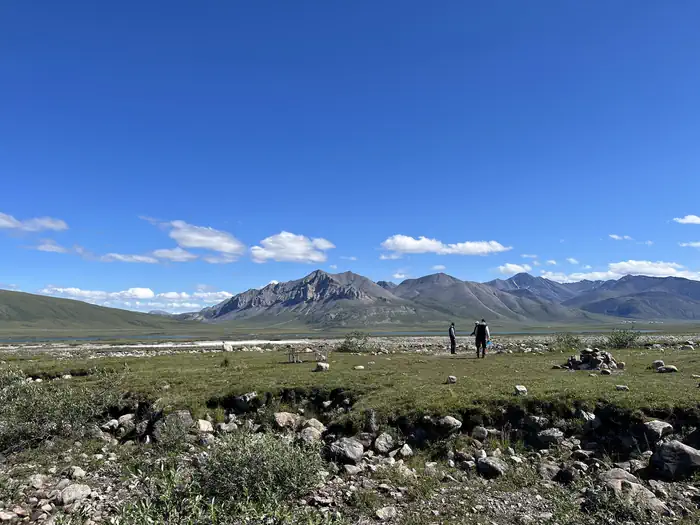 Galbraith Lake Campground — Panorama view from Galbraith Lake Campground