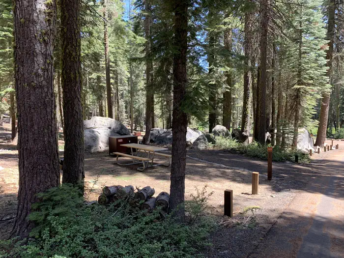Crane Flat Campground — Crane Flat site 105.