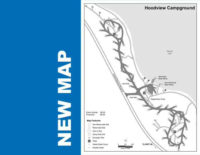 Hoodview Campground (Timothy Lake, OR) — Hoodview CG Map 2020