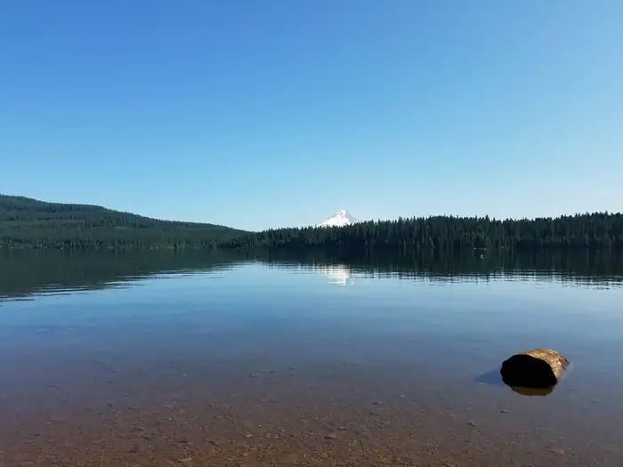 Hoodview Campground (Timothy Lake, OR) — Hoodview view of Mount Hood