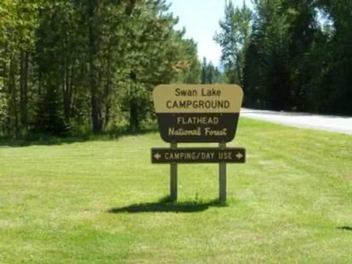 SWAN LAKE CAMPGROUND — Sign