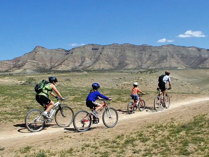 North Fruita Desert Campground — Family biking