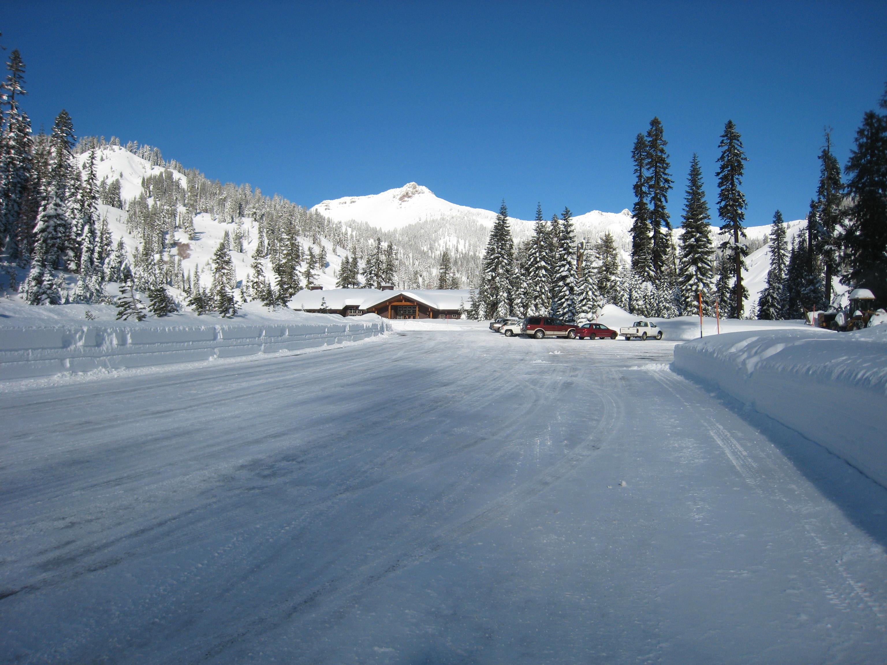 Southwest Walk-in Campground — Southwest Parking Area in Winter