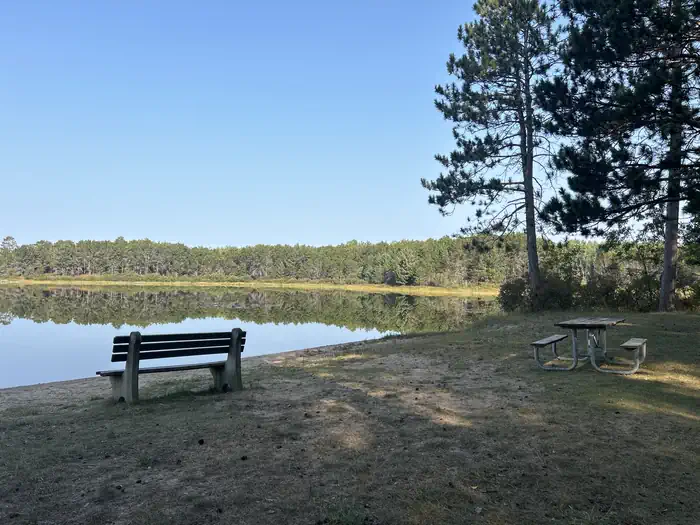 Mack Lake ORV Campground — A photo of facility Mack Lake ORV Campground with Picnic Table