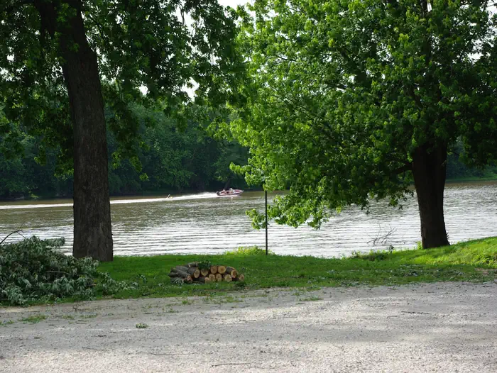 Blanchard Island Recreation Area — Boater on water
