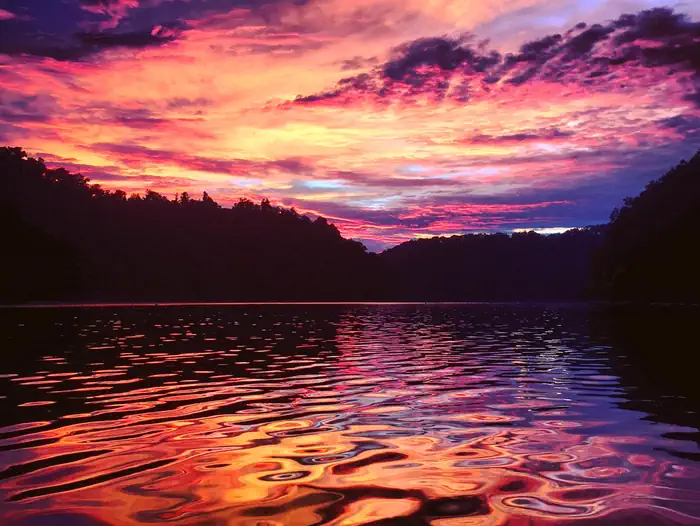 Center Hill Lake Primitive Camping Areas — Sunset